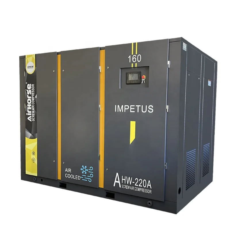 New Technology 160KW 220HP Inverter Compressors Single Stage 10Bar Pressure 27.6m3/min for Screw Air Compressor Project