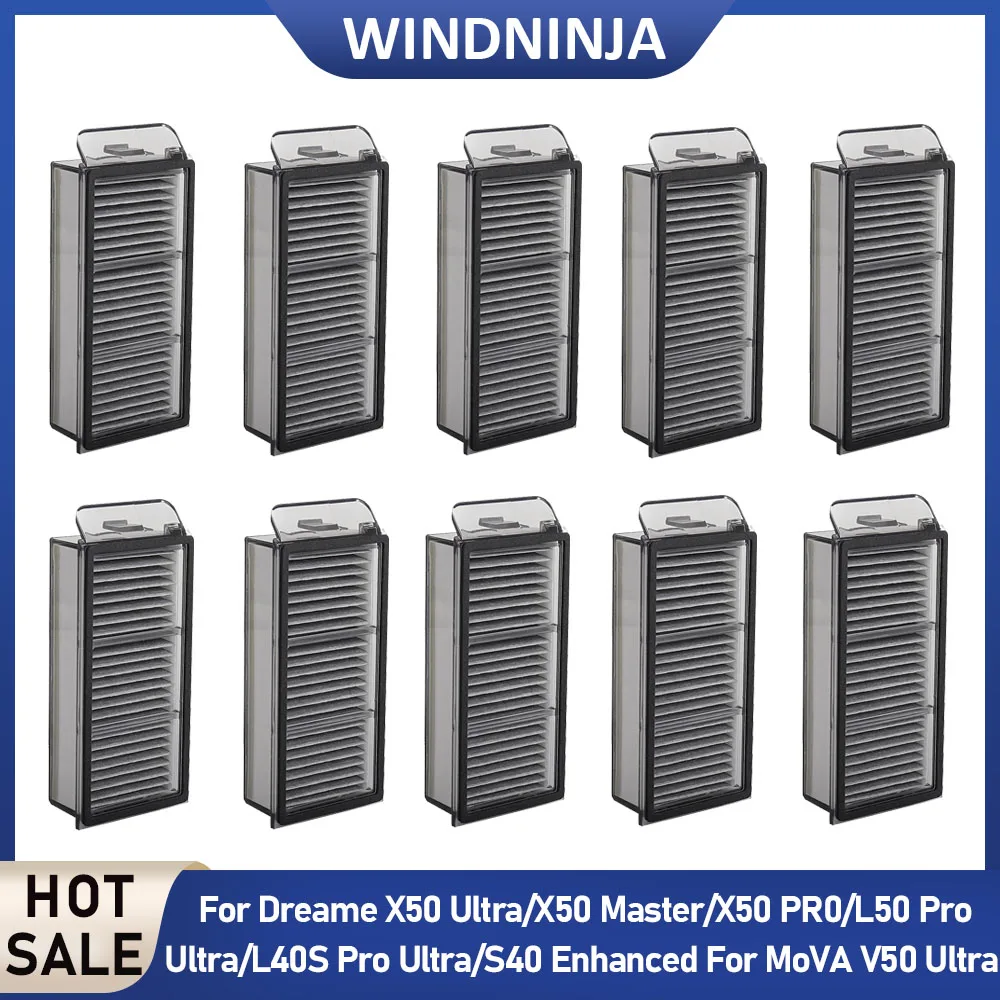 

Filters Parts Fit For Dreame X50 PRO/X50 Ultra/X50 Master/L50 Pro Ultra/S40 Enhanced/MOVA V50 Ultra Robot Vacuum Hepa Filter
