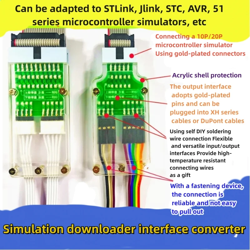 SWD to JTAG adapter board JLINK/STLINK adapter board SWD to JTAG board arm stm32