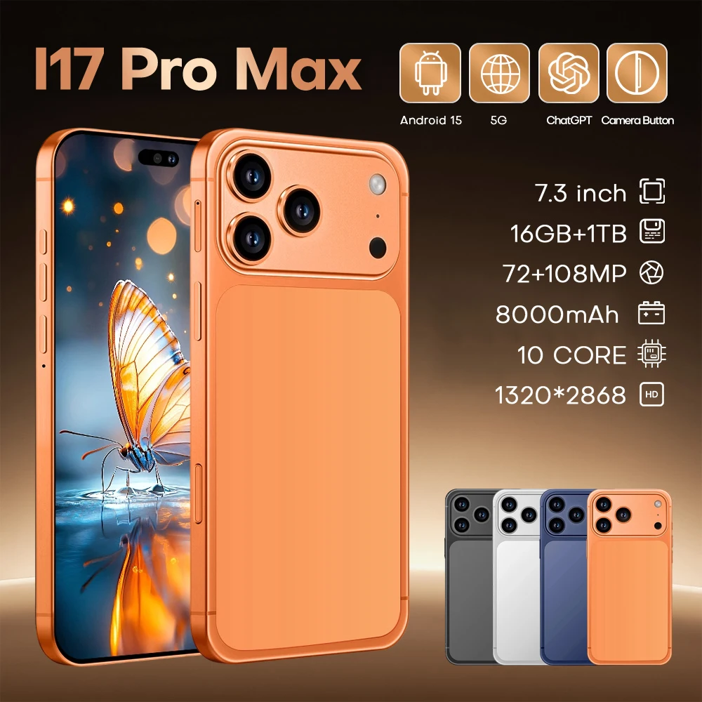 

Global Original i17 Pro Max Tablet PC Edition Android 15 System Smart 5G Dual Card 8000mAh Battery 22GB+2TB WiFi GPS Google Tab