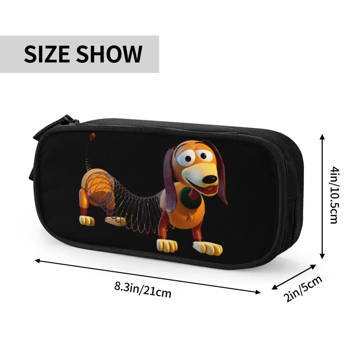 Imagem -06 - Slinky Toy Story Cartoon Pencil Case Bolsa de Caneta Criativa para Estudante Grande Capacidade Material Escolar Presente Bolsa de Lápis