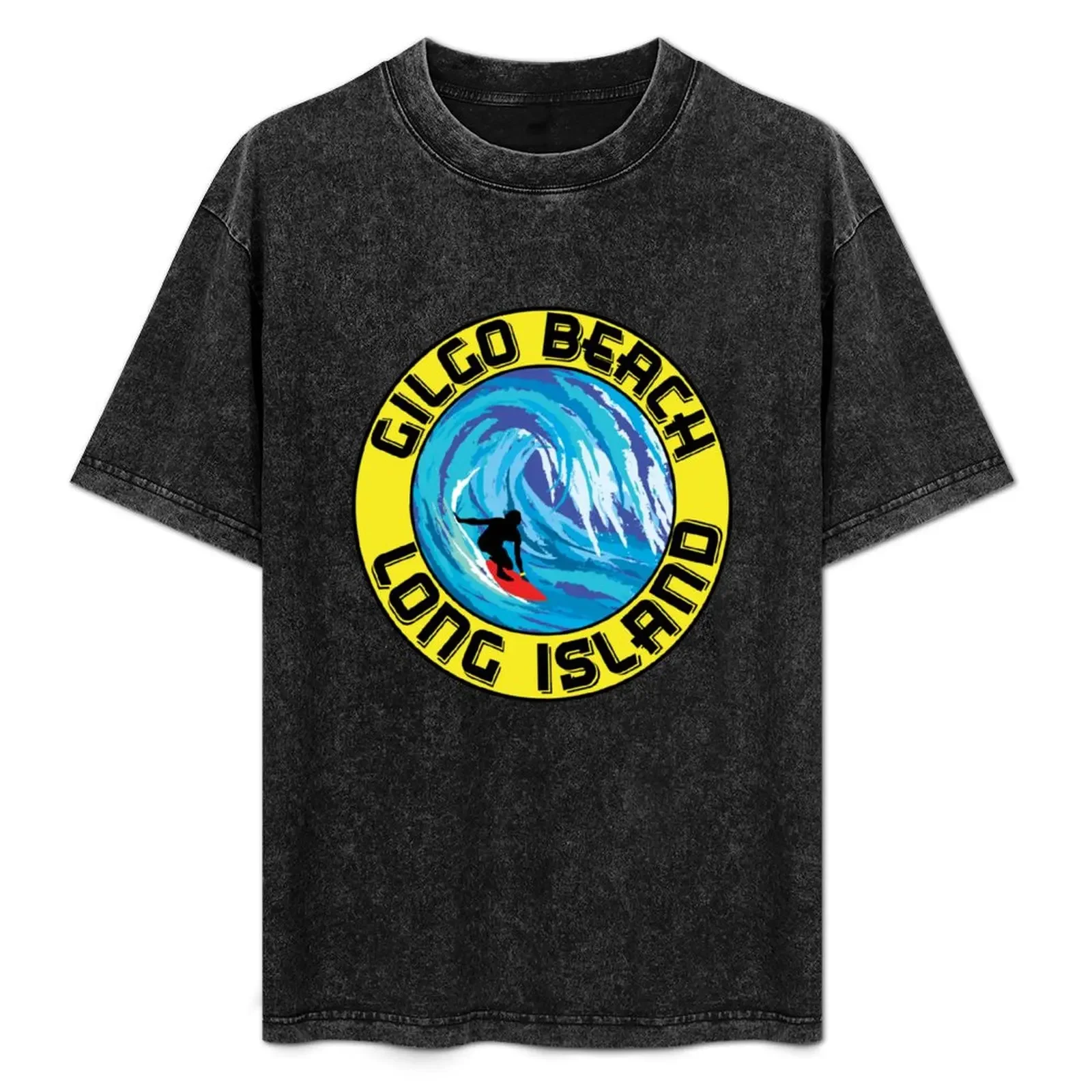 Surfing GILGO BEACH LONG ISLAND NEW YORK Surf Surfboard Waves T-Shirt vintage clothes man t shirt t shirts for men pack