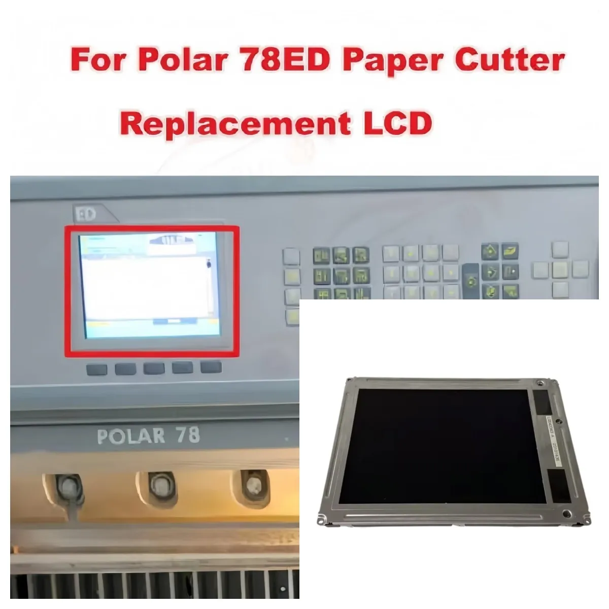 LCD Screen Display for Polar 78ED Paper Cutter Trimmer Monitor Replacement