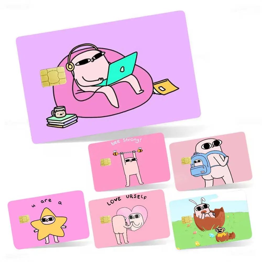 

Cartoon K-Ketnipz Cute 4pcs 1Set Film Skin for Debit Credit Bank Visa Card Decal Cover