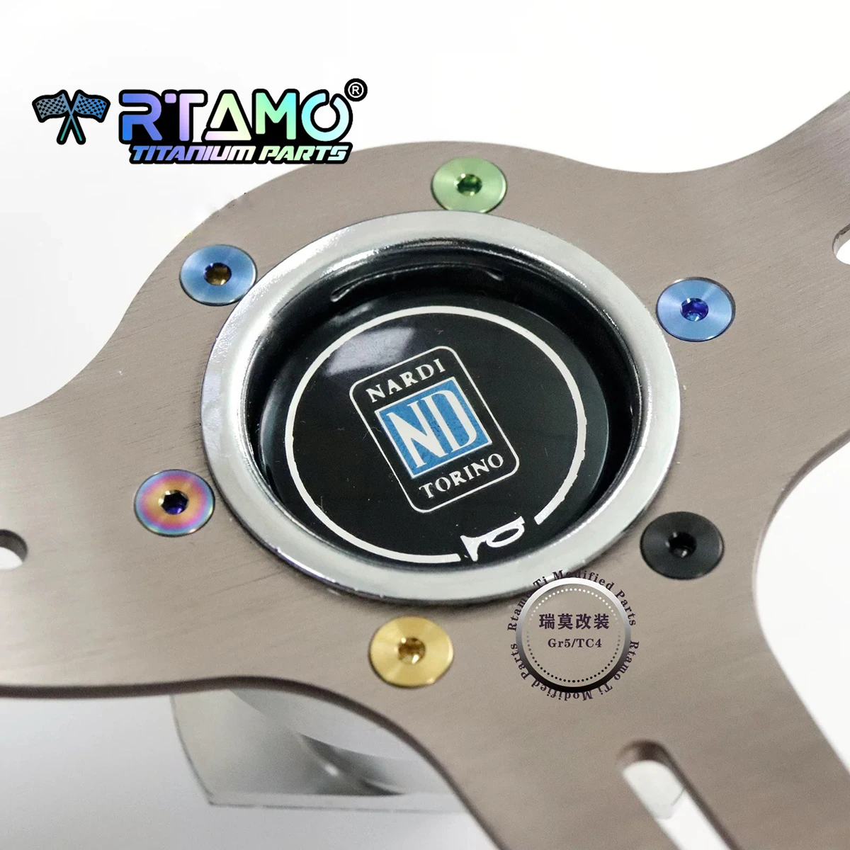 RTAMO Lenkrad Titan Schraube m5x15mm mit Schraubens chl üssel für Momo/Nardi/Torino/Works Bell Boss 6 stücke Autos ch raube – Detail 4