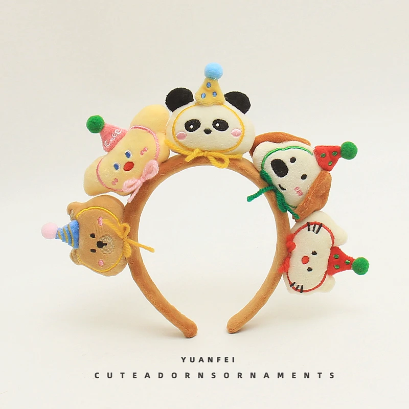 tiara-de-cabelo-feminina-de-alta-elasticidade-com-estampa-de-desenho-animado-de-animais-fofos-caes-e-ursos-panda-para-festas
