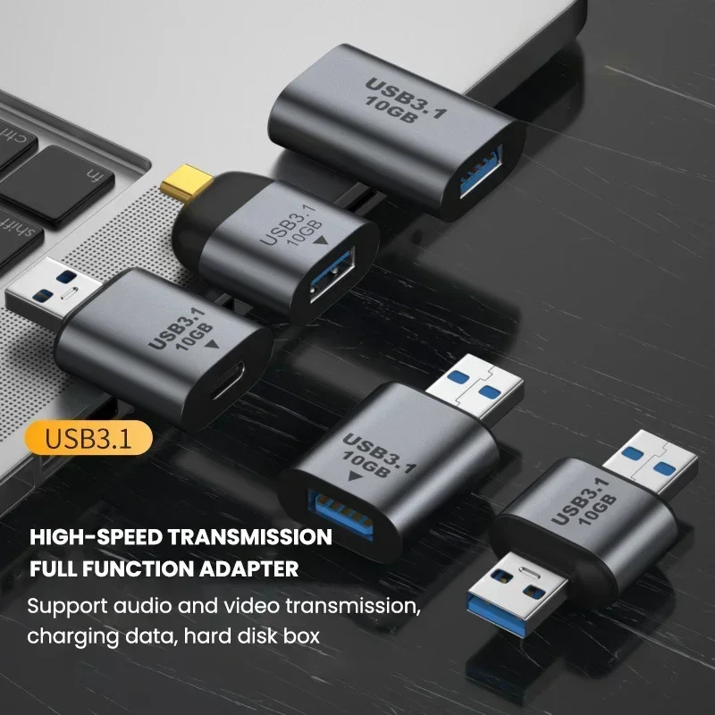 USB 3.1 Type-C OTG محول نوع C USB C ذكر إلى USB أنثى محول لماك بوك Xiaomi سامسونج S20 USBC OTG موصل