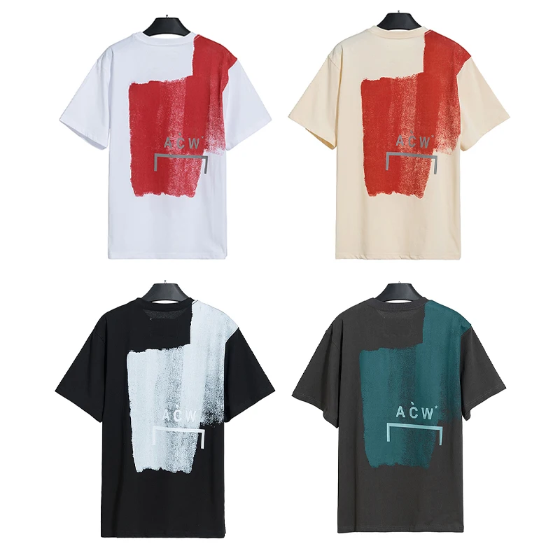 

New Painting Graffiti Lndustrial Wind Printing T Shirt Men Woman High Quality Trend O-Neck Casual Top Tees