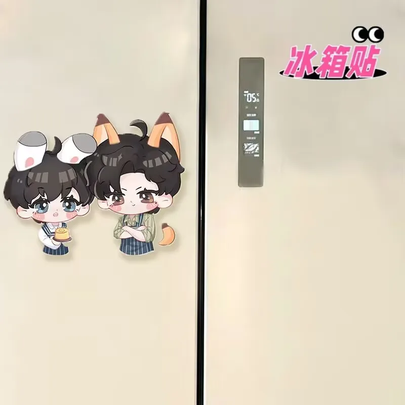 "الحب العكسي" " Zhan Xuan Liu Xuan Cheng" مغناطيس الثلاجة من الأكريليك يجذب مغناطيسي لتزيين غرفة المعيشة والإبداع