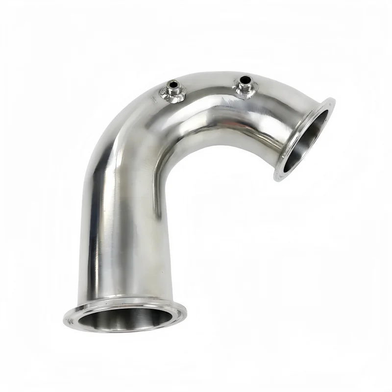 2'(51mm)OD64mm 135 Degree Thermowell Elbow With Thermowell 4mm and 6mm For Distillation Tri-clamp Connection Elbow Pipe Fitting