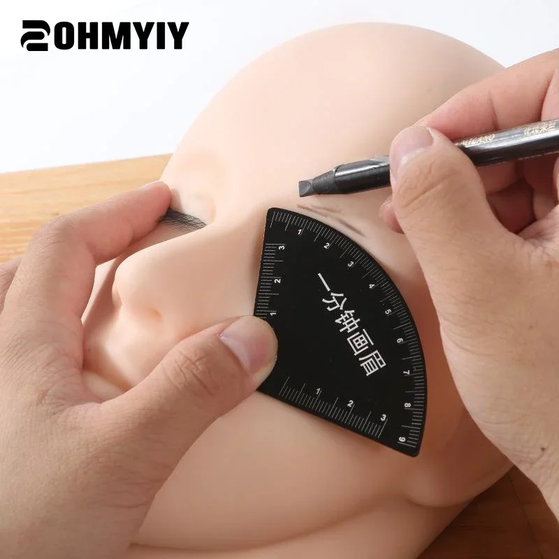 

Stainless Steel Fast Drawing Eyebrow Design Ruler Microblading Mapping Tool Shaping Permanent Makeup Drawing Guide Ruler Tattoo