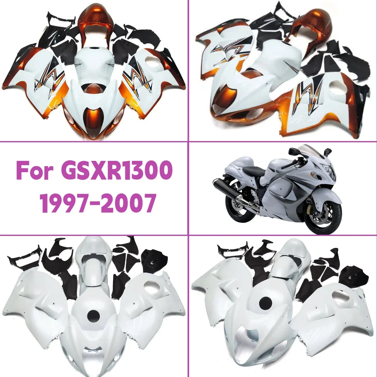 

Комплект обтекателей для Suzuki GSX 1300R 1997-2007 годов, уникальный дизайн, литые под давлением обтекатели мотоцикла, горячий стиль 97-07 GSX1300R