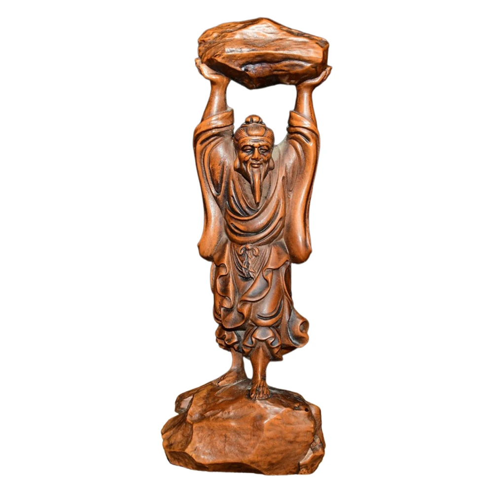 Sculpture sur bois, artisanat d'art à domicile, Sculpture en bois, vieil homme sag, perséverance traditionnelle, détermination, résilience, ténacité