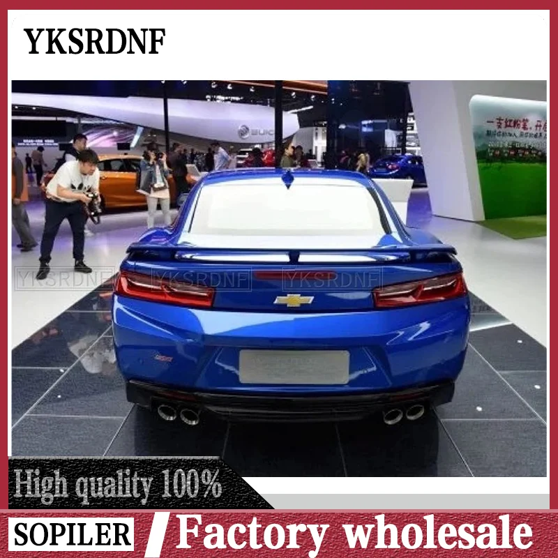 Car Accessories ABS Plastic Unpainted Color Rear Trunk Wing Lip Roof Spoiler Auto Part For Chevrolet Camaro 2016 2017 2018