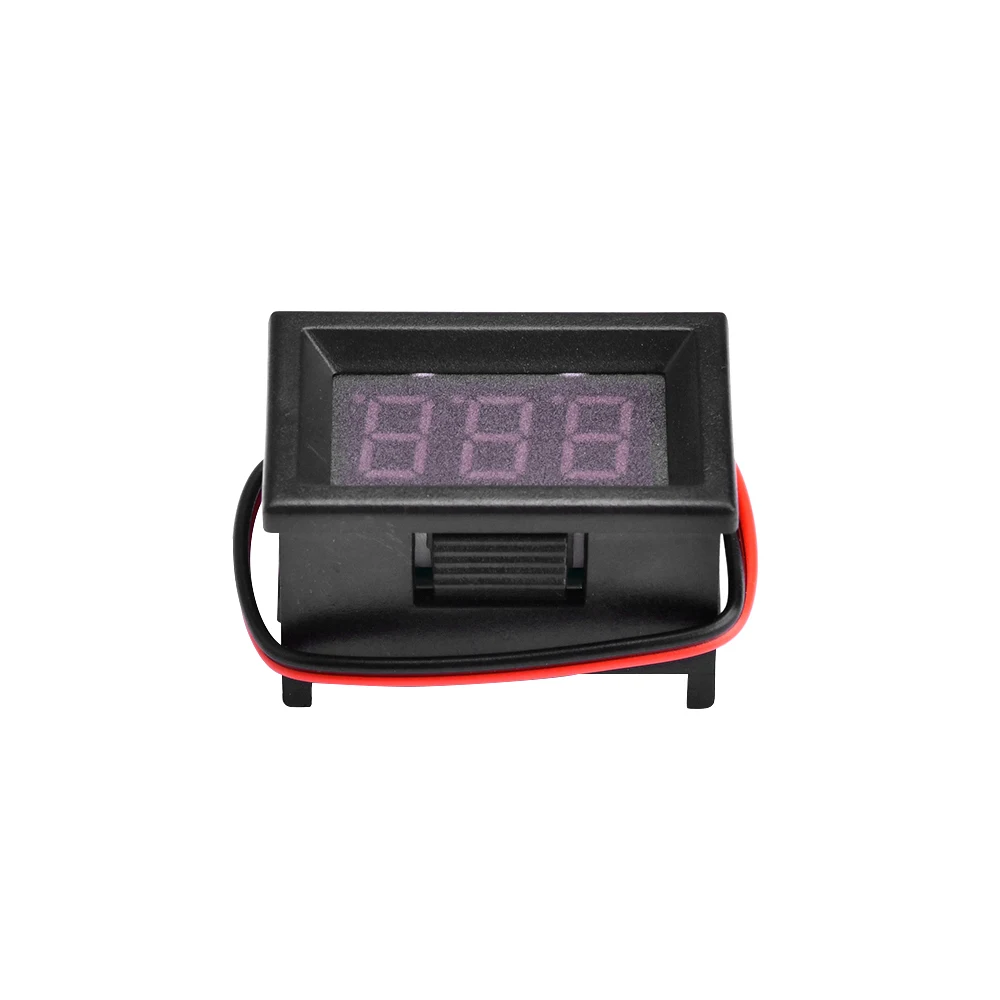 0.36 Inch Digital Voltmeter DC4-30V 2 Lines 3 Digit Voltage Panel Meter LED Red/Blue/Green/Yellow Electromobile Motorcycle Car