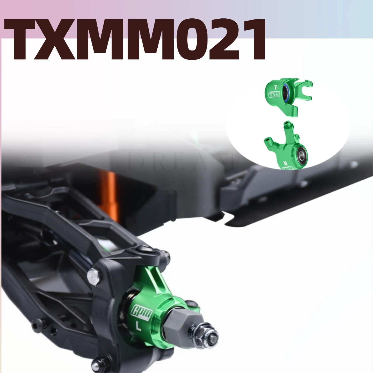 Blocos de direção dianteiros de liga 7075 com rolamento grande para TRAXXAS Mini Maxx/XRT/Rally