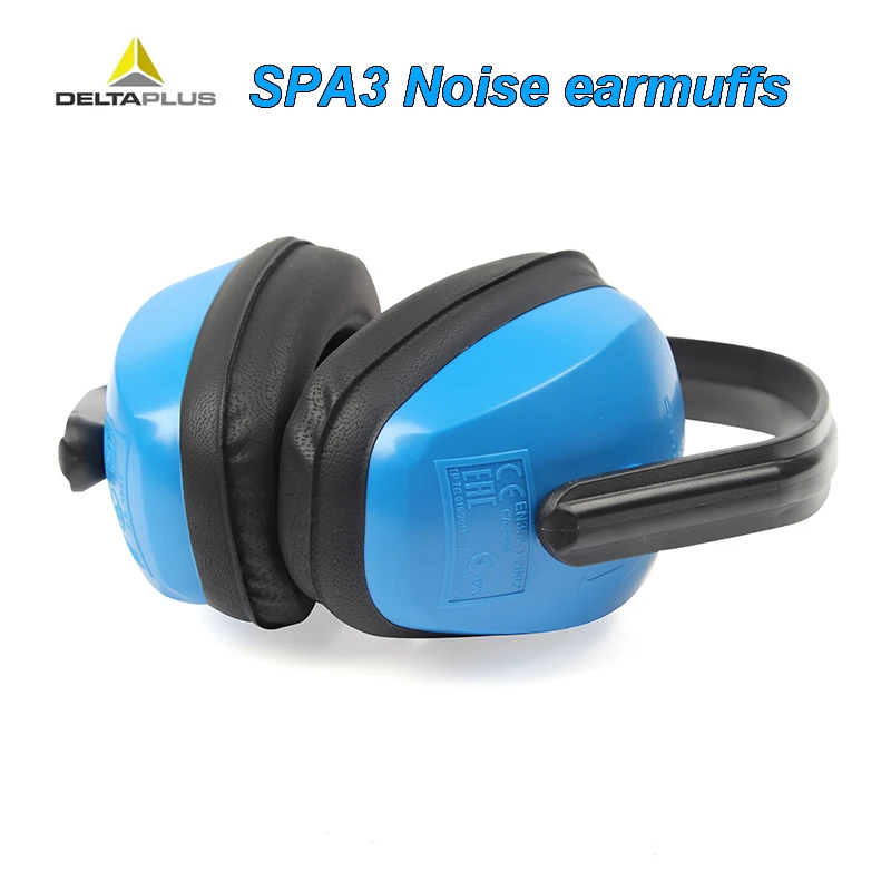 SPA3 Noise earmuffs blue adjustable size Noise-proof SNR 23db ear protector work rest learning Hearing protection earmuffs