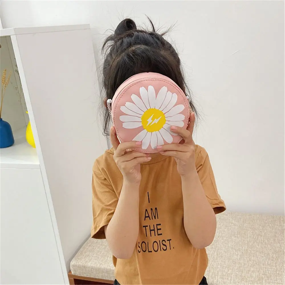 Cartoon Cute Children's Shoulder Bag Small Daisy Coin Purse Small Bags Primary School Messenger Bag