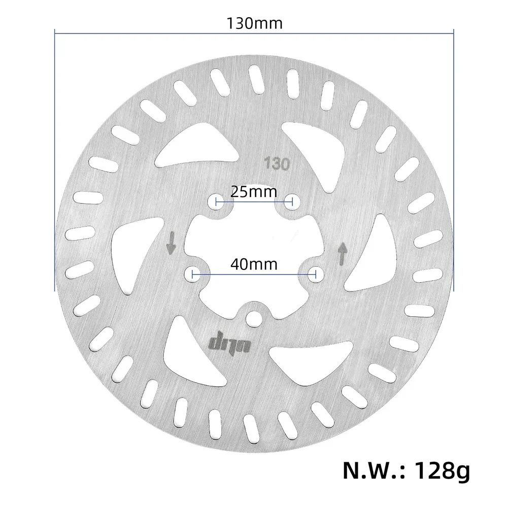 130mm 5 Holes Brake Disc Rotor W/Screws For Electric Scooter XiaoMi 4 Pro Stainless Steel Disc Replacement Part Accessories