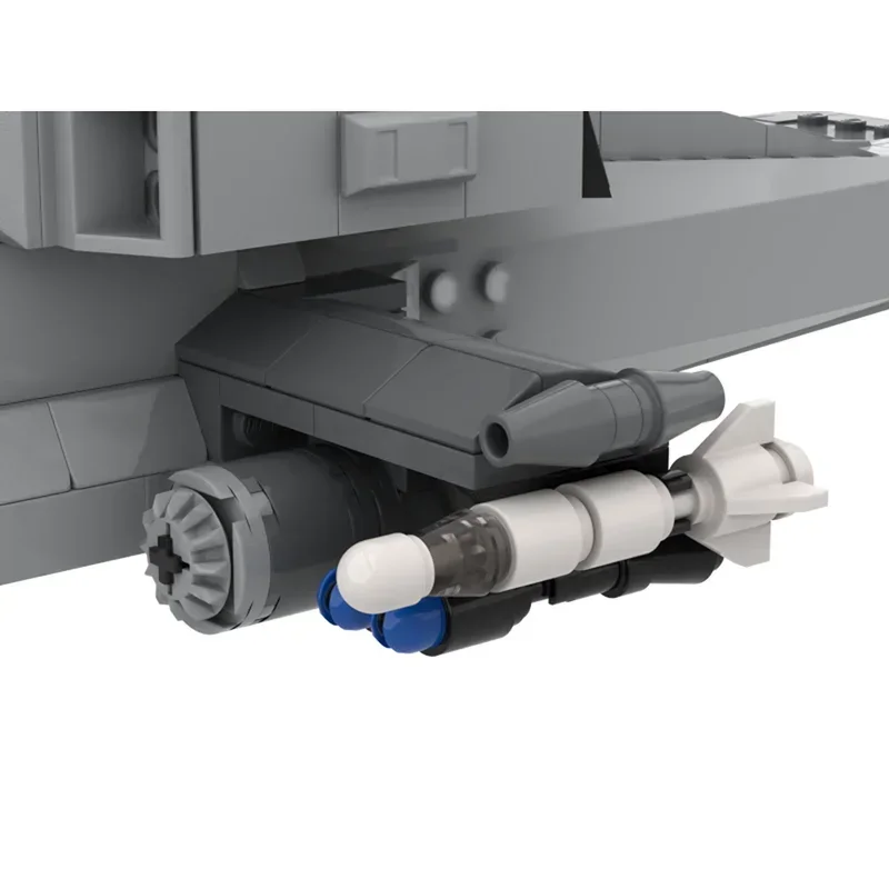 Military Series Model Moc Building Blocks Modular AH-65 Fighter Model Technology Modular Gifts Construstion DIY Assembly Toys