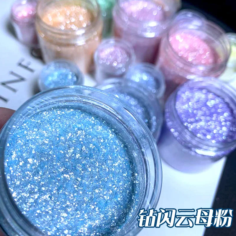 Opal Diamond Loose Highlighter Nail Powder Dust Chrome Pigment for Cosmetics Nail Art,Resin Craft,Soap,Candle,DIY Very Beautiful