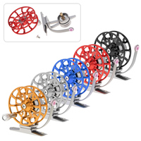 1pc Full Metal Ultra-Light Former Ice Fishing Reel Gear Ratio 1:1 Fly Fishing Wheel Aluminum Alloy Support Left Hand 5 Colors