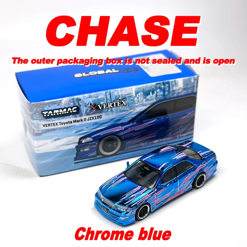 Tarmac Works 1:64 TW VERTEX Toyota Mark II JZX100 Blue Metallic