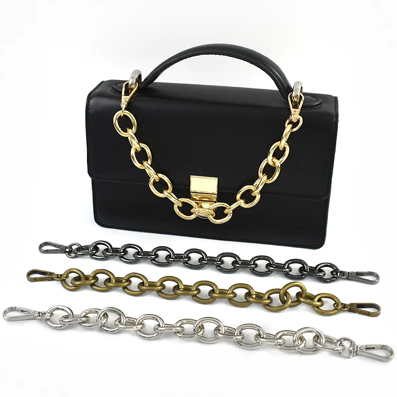 

30/60cm 2/3/5Pcs Metal Bag Chain Ring Buckle Handle Backpack Strap Extension Chains Handbag Adjust Straps DIY Sewing Accessories