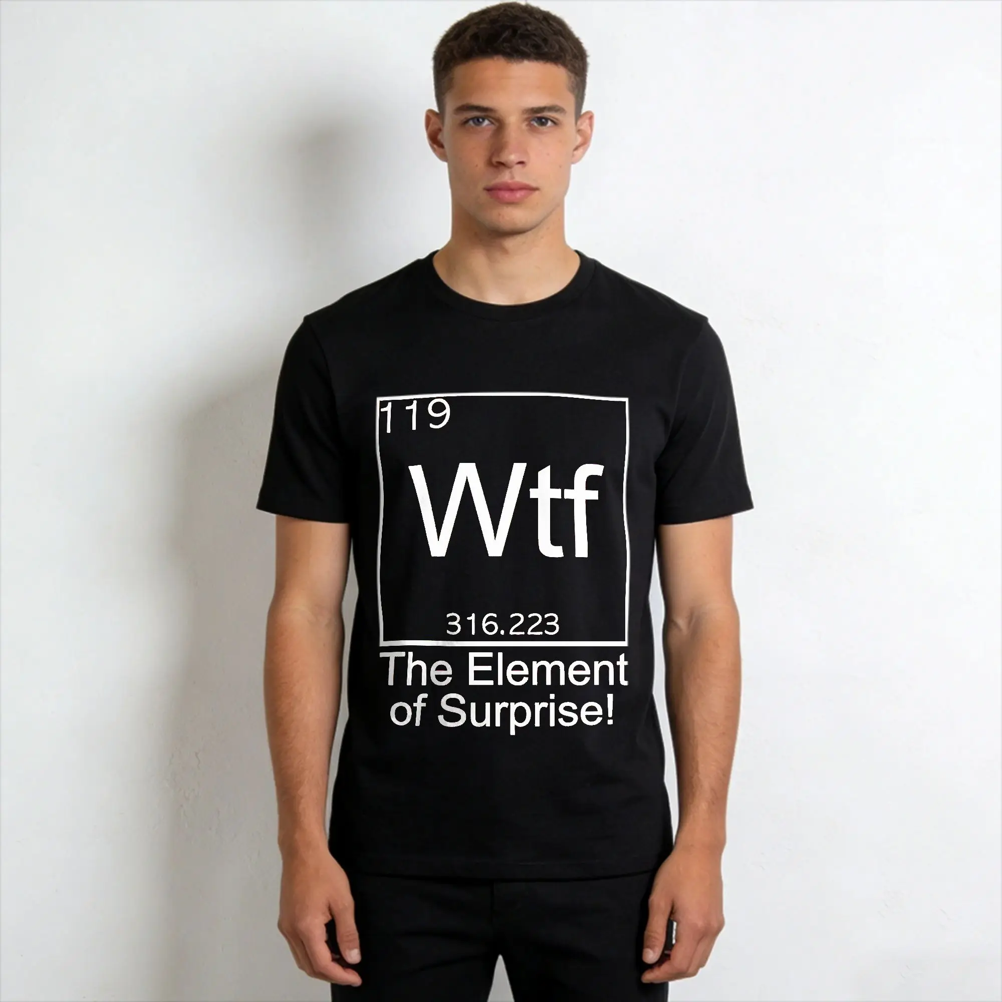 Element of Surprise 5571770290.9547 Tshirts Men's Cotton Clothes Retro Chemistry  Crewneck Short Sleeve