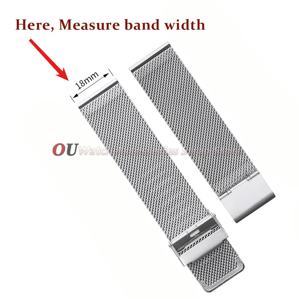 Schnellverschluss-Milanese-Armband 18mm 20mm 22mm Universelles Armband 0,6 Mesh Edelstahl 12mm 14mm 16mm 17mm 19mm 21mm 24mm Bänder – Detail 7