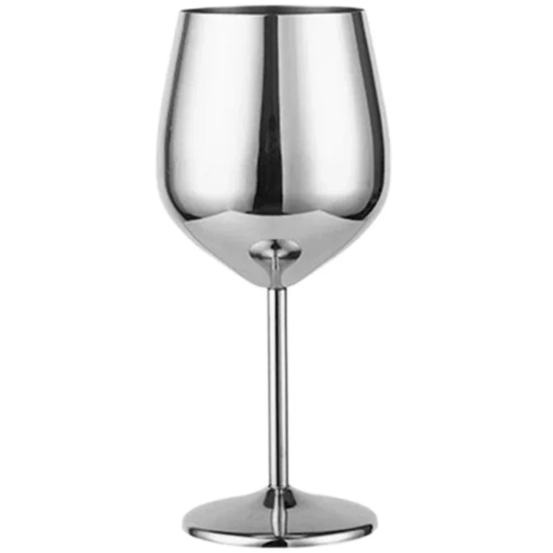 

New Stainless Steel Glass Cocktail Creative Metal Wine Glass Bar Restaurant Champagne Glass Red Wine Glass Drinkware Barware Cup