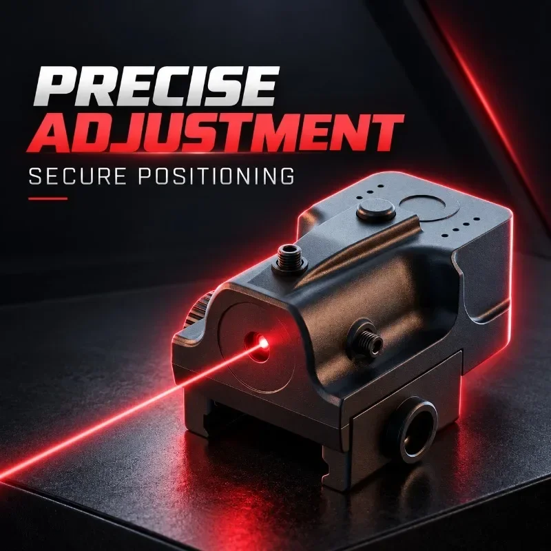 Mini Rail Mount Beam Indicator, Nylon Four-way Tunable Ornament with Stable Lock for Hobby Collection