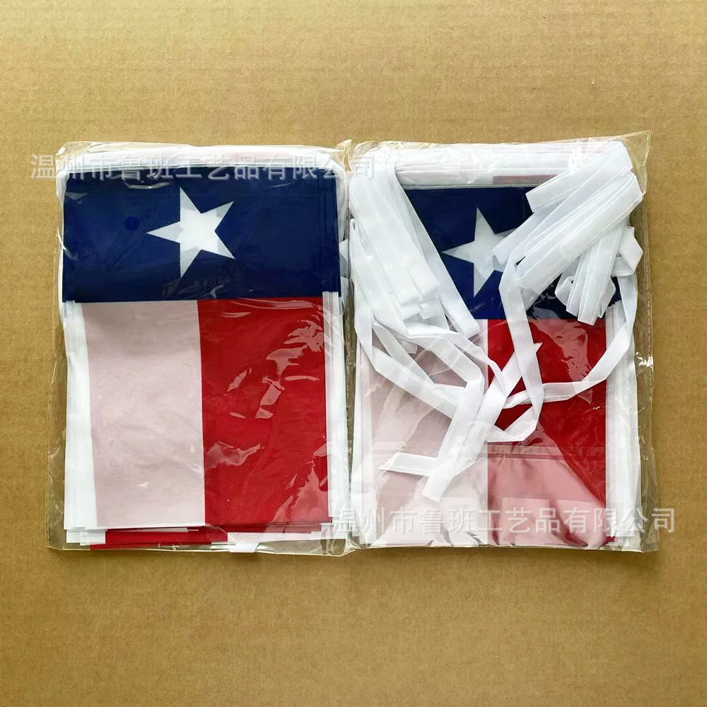 SKY FLAG Texas Bunting Flags 14x21cm 30pcs/lot USA State Flag Texas String Flags Pennant Banner for Festival Party Decoration