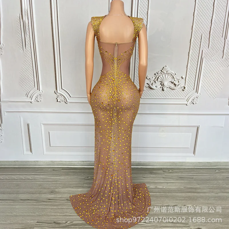 Яркие бриллианты, украшенные сексуальными боковыми разрезами, пышные платья Miss Universe, коктейльные вечерние светские вечерние платья Abendkleid