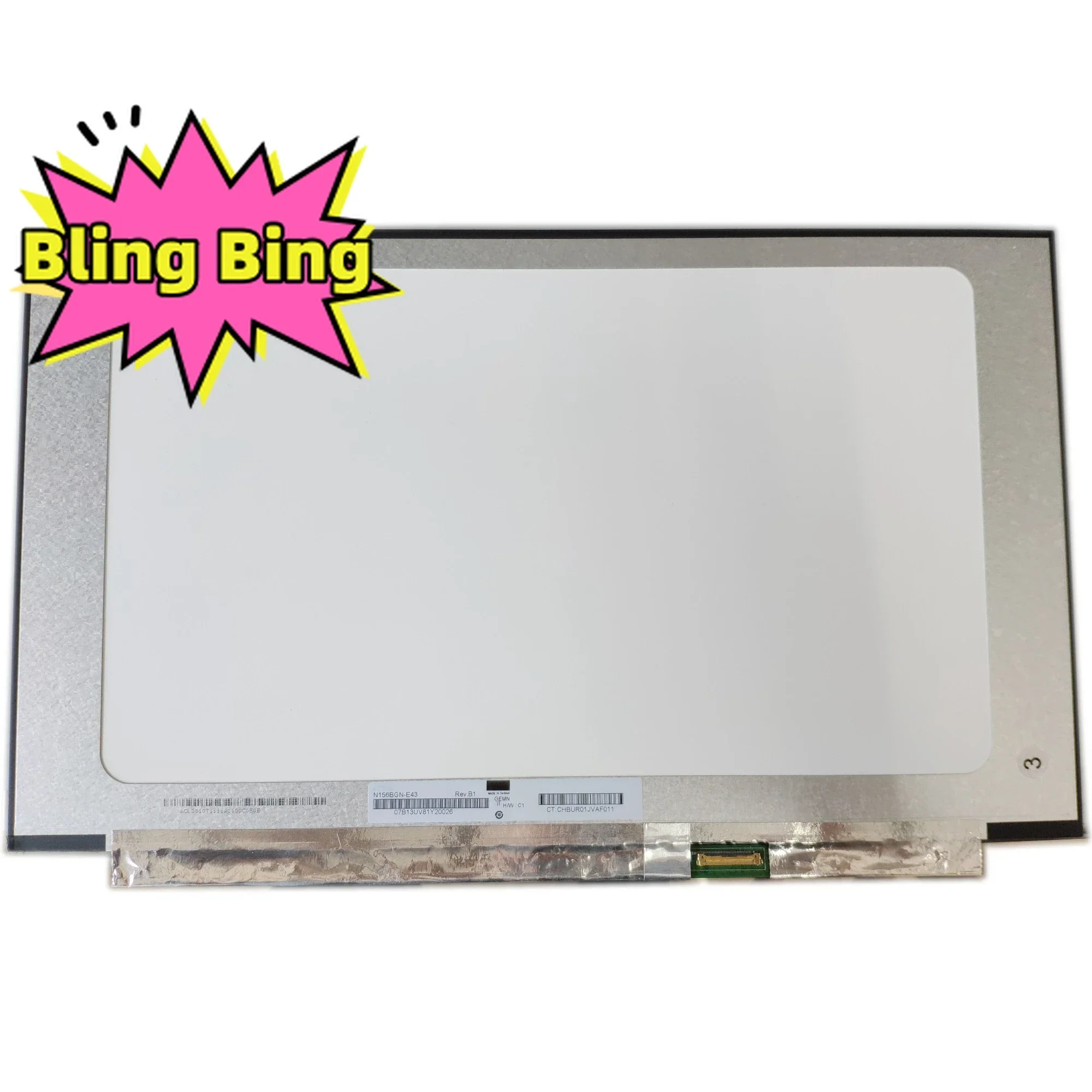 N156BGN-E43 подходит для NT156WHM-T03 40-контактный EDP без отверстий для винтов Панель дисплея 15,6 дюйма 1366x768, светодиодный ЖК-экран для ноутбука