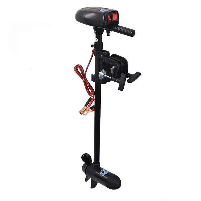 12v Electric Trolling Motor Engine with Transom Mount for Inflatable Boat Kayak Speed Boat