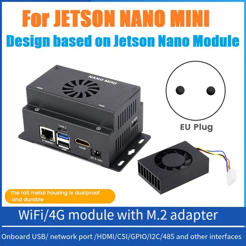 For JETSON NANO MINI Adapter+Radiator Kit Supports Access To Wifi Or 4G Module For Jetson Nano MINI Host Easy To Use