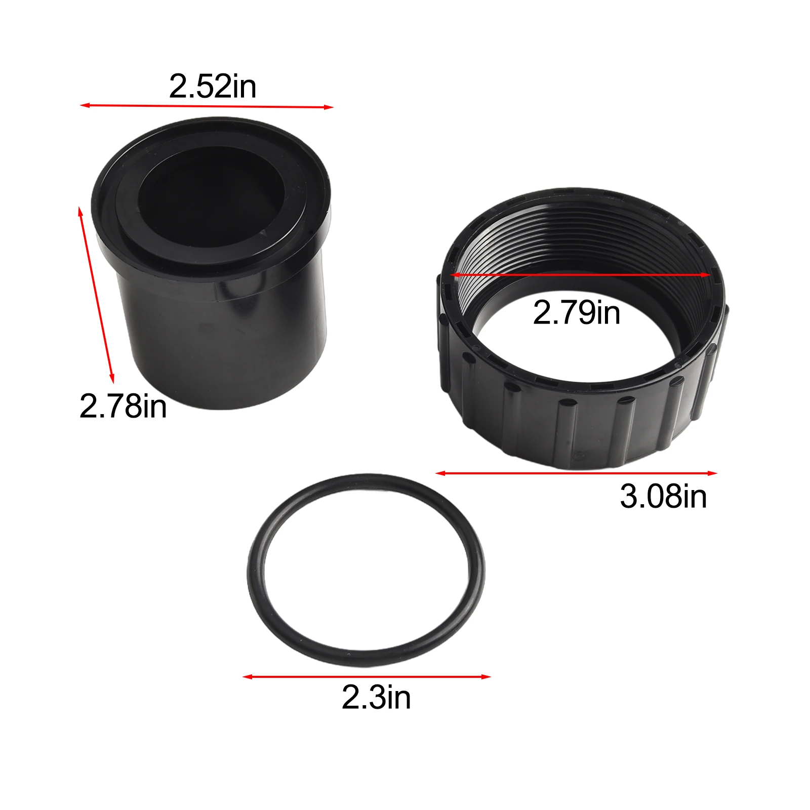 Union Kit for Pentair For Superflo for Pool and Spa Pump Applications Replacing OEM Part 350157 1.5 Inch Configuration