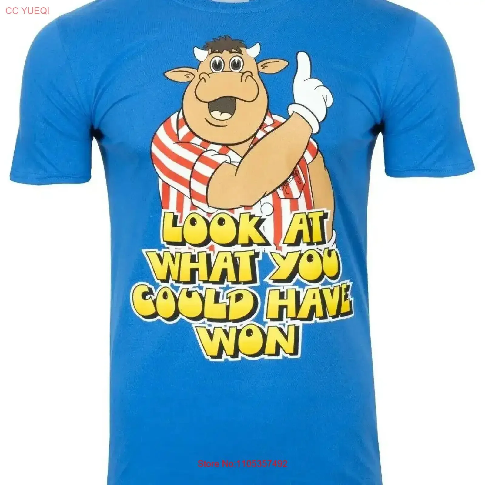 Bullseye TV Show Darts Look what you could have won Official BLUE T SHIRT S 3XL vintage Washed Slightly Comfortable