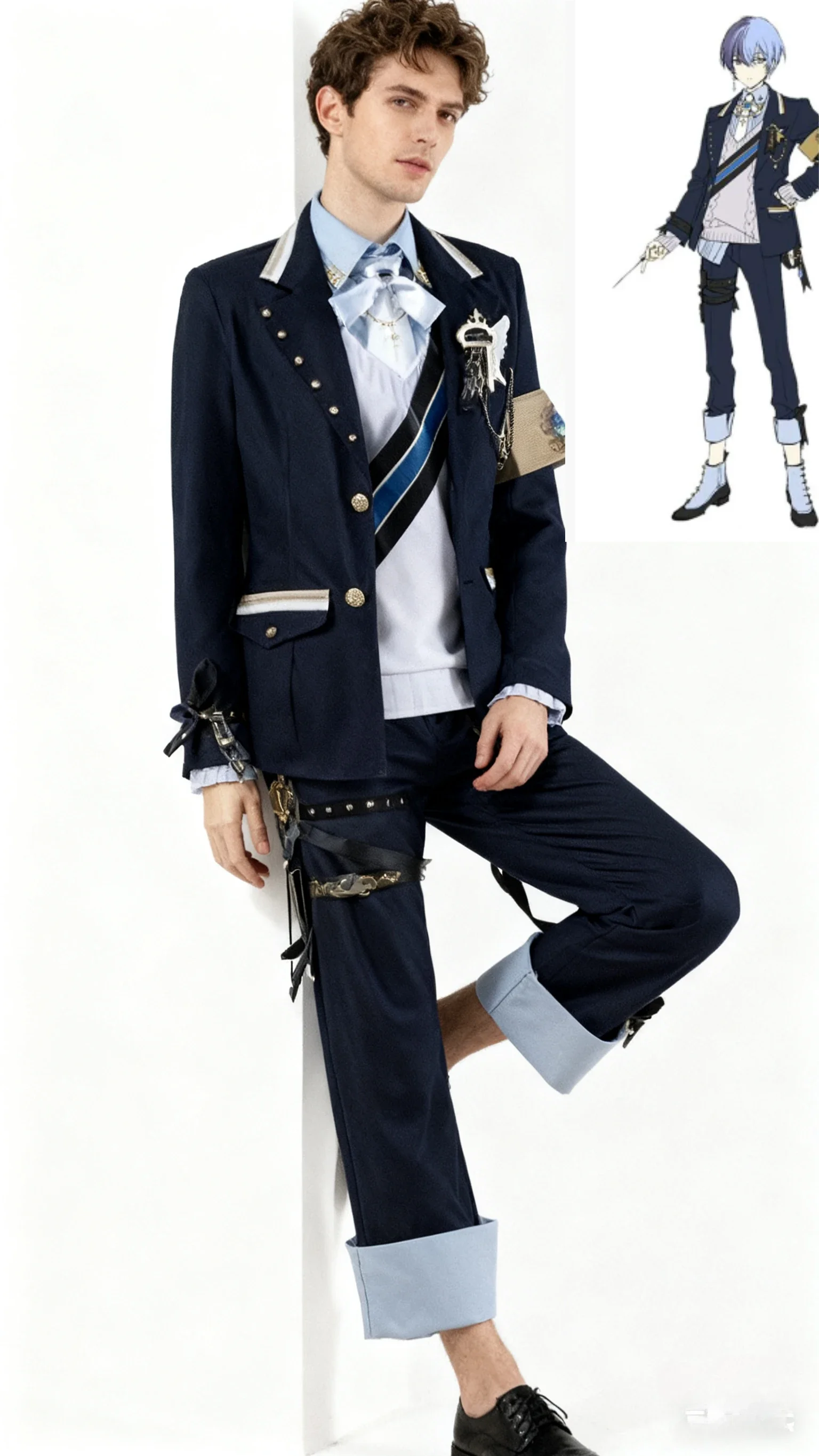 

Anime PSJK World Plan Colorful Stage Renmeiko 2.5th Uniform Anniversary Cosplay Costume Game Uniform Adult Clothes and Wigs