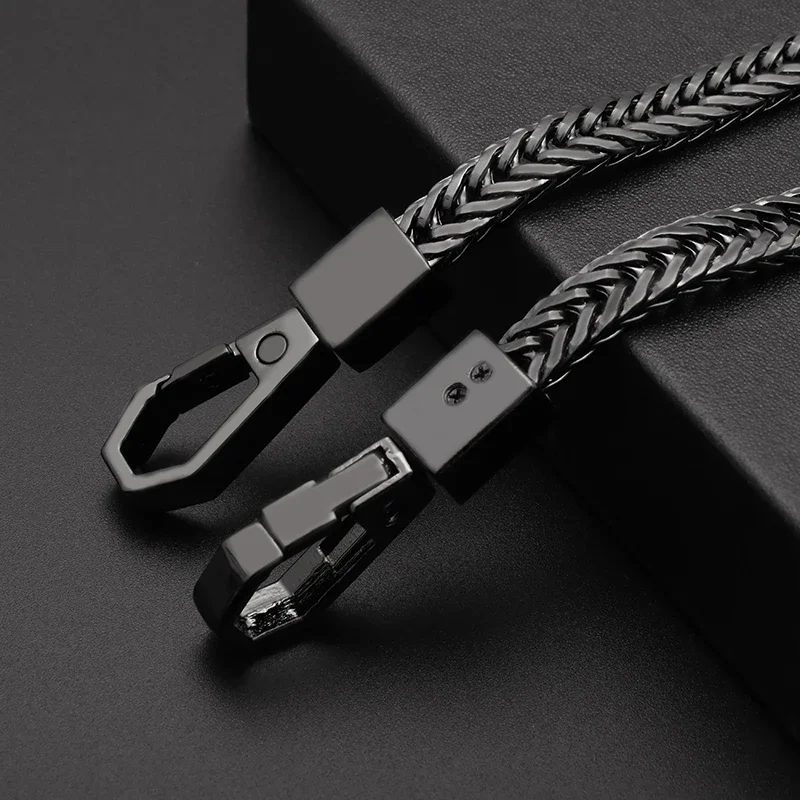 High Quality Stainless Steel Belt Wallet Chain for Men Motorcycle Riding Pants Waist Accessories with Lobster Clasp Jewelry