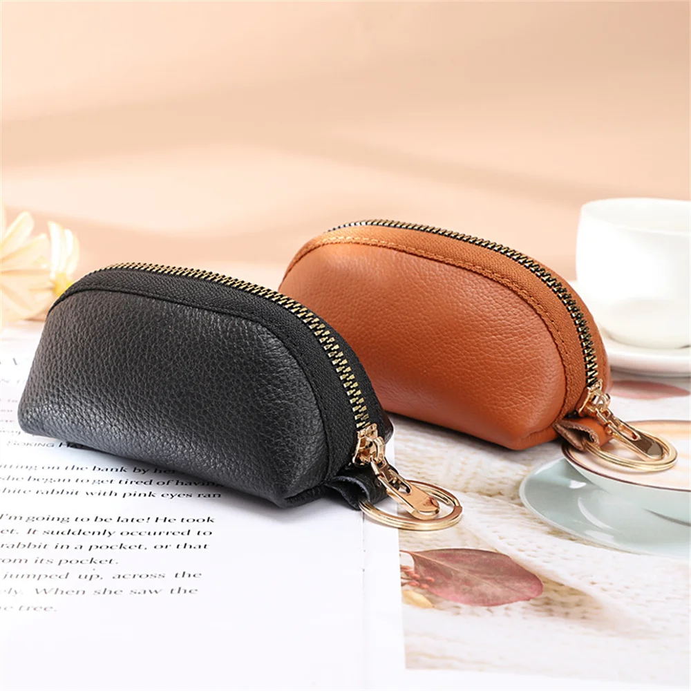 

Car Keycase Bag for Men Women Key Holder Housekeeper Large Capacity Multifunctional Soft PU Leather Coin Purses Zipper Wallet