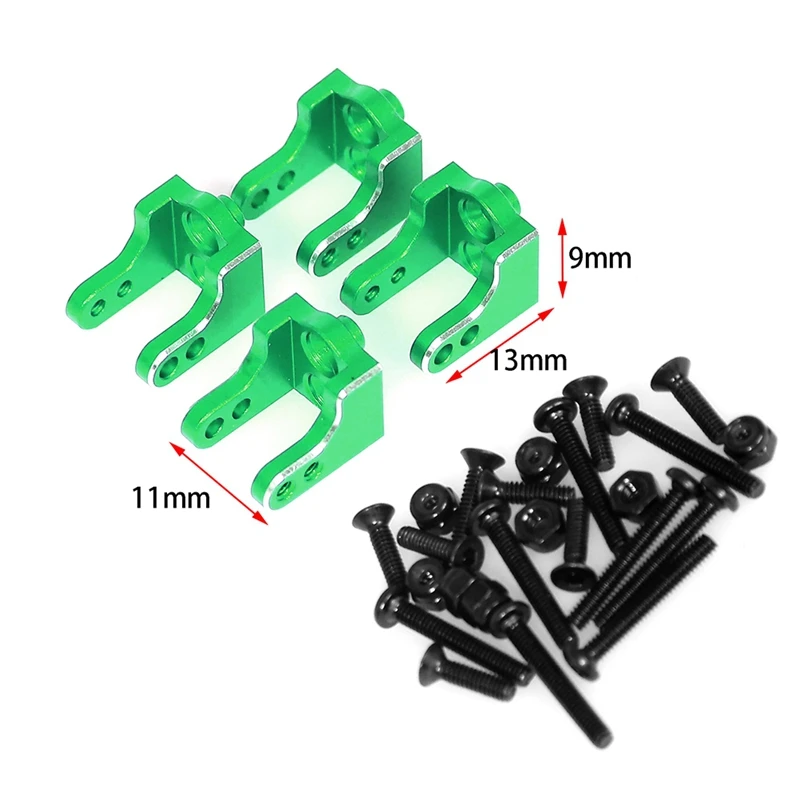 Kit de montaje de amortiguador superior de actualización de coche RC para LOSI 1/18 Mini LMT 4X4 cepillado Monster Truck RC piezas de mejora de coche verde
