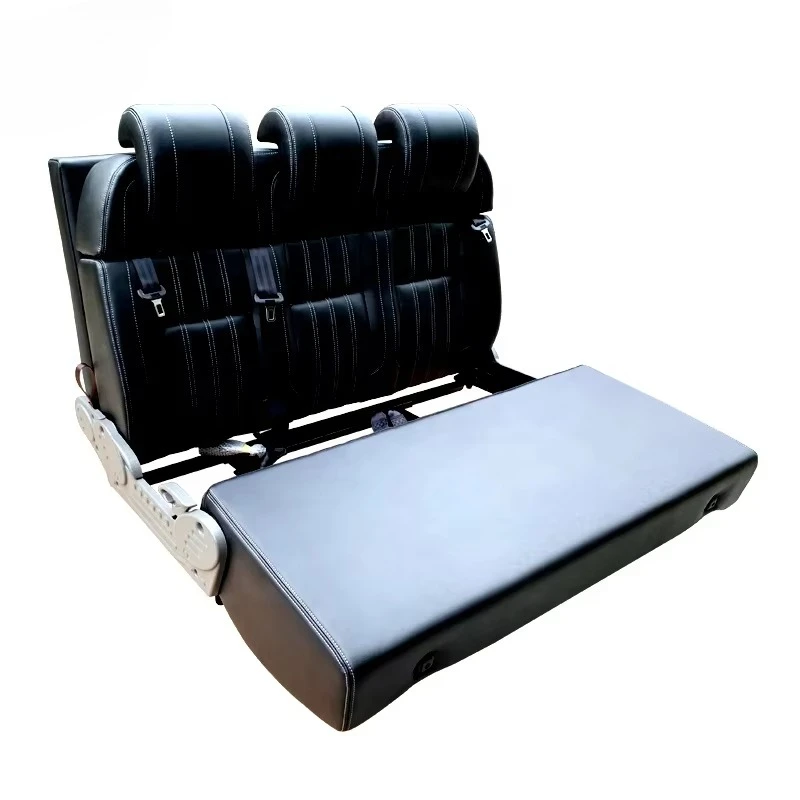 High-quality modified RV seat bed convertible reclining adjustable waterproof three-point seat belt universal seat