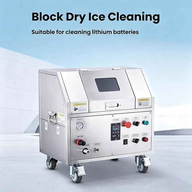 Mobile Digital Control Dry Ice Blasting Machine Industrial Duty Dry Ice Cleaning for Mold Auto Rust Grease Removal (Customized)