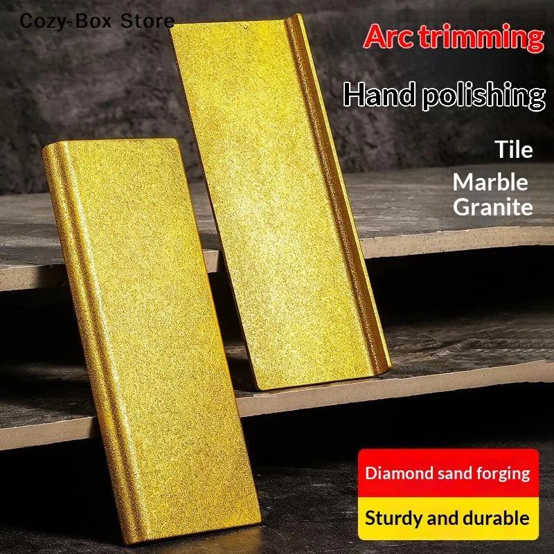 [ZY] Tile Sanding Paddle Double Side Grits Hand Polishing Pad 100 Grits Diamond Sanding Block For Ceramics,Glass,Marble,Granite