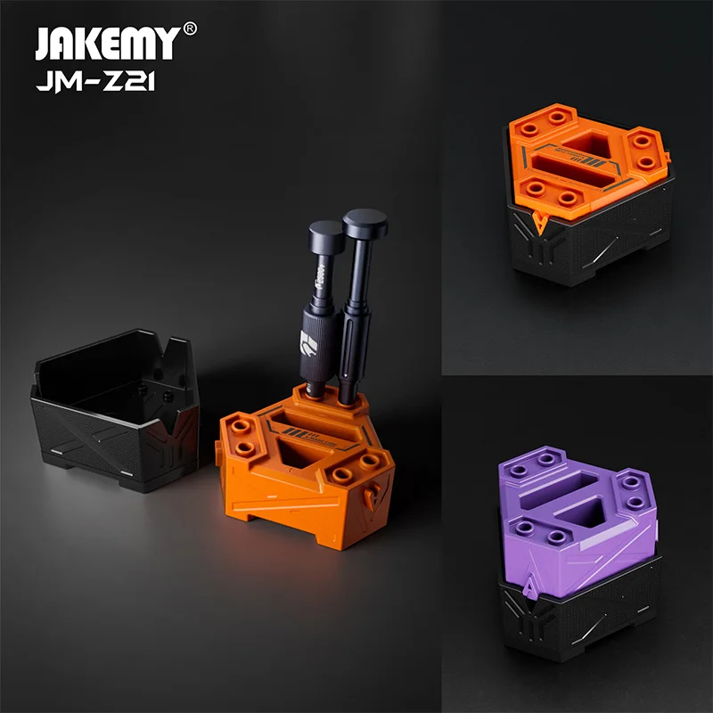 JAKEMY JM-Z21 Multi-function Screwdriver  Batch Fast Magnetizing Tool with Storage Box High Quality Bit Demagnetizer