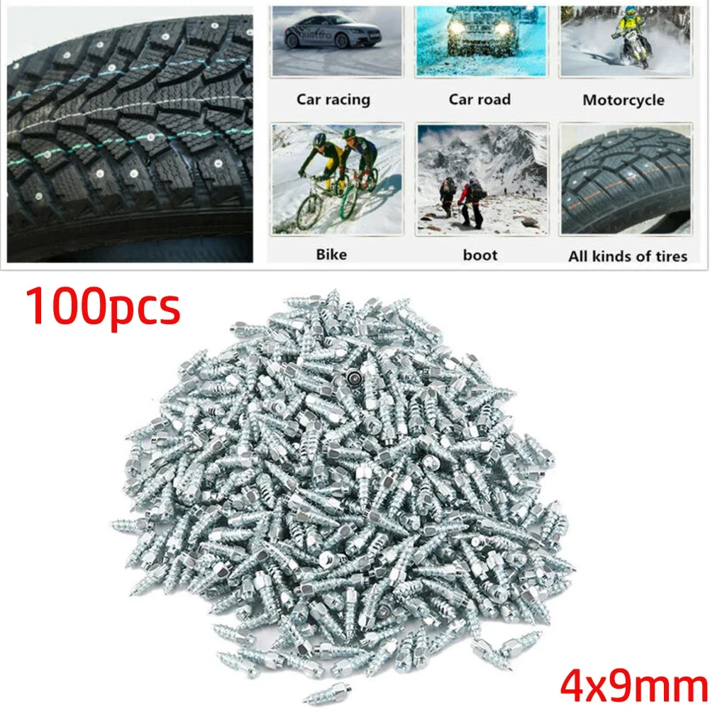 Screw Tire Stud Screw Chain Spike Snow Spikes Racing High Quality Non-slip Screw Chain Spike Motorcycles Bikes For Car/Truck/ATV