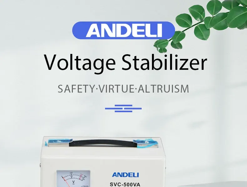 ANDELI SVC-5000VA Estabilizador de tensão monofásico 5KW Regulador de tensão totalmente automático