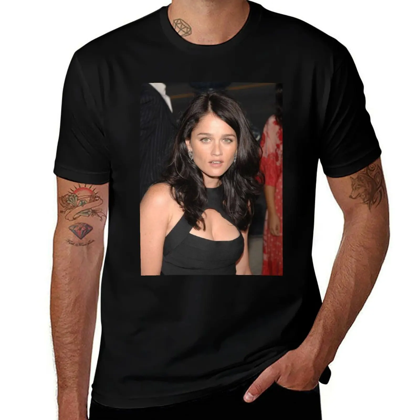 robin tunney T-Shirt No Iron Casual Short Sleeve Top